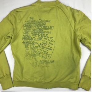 Chevignon Chartreuse Green Sweatshirt Jacket